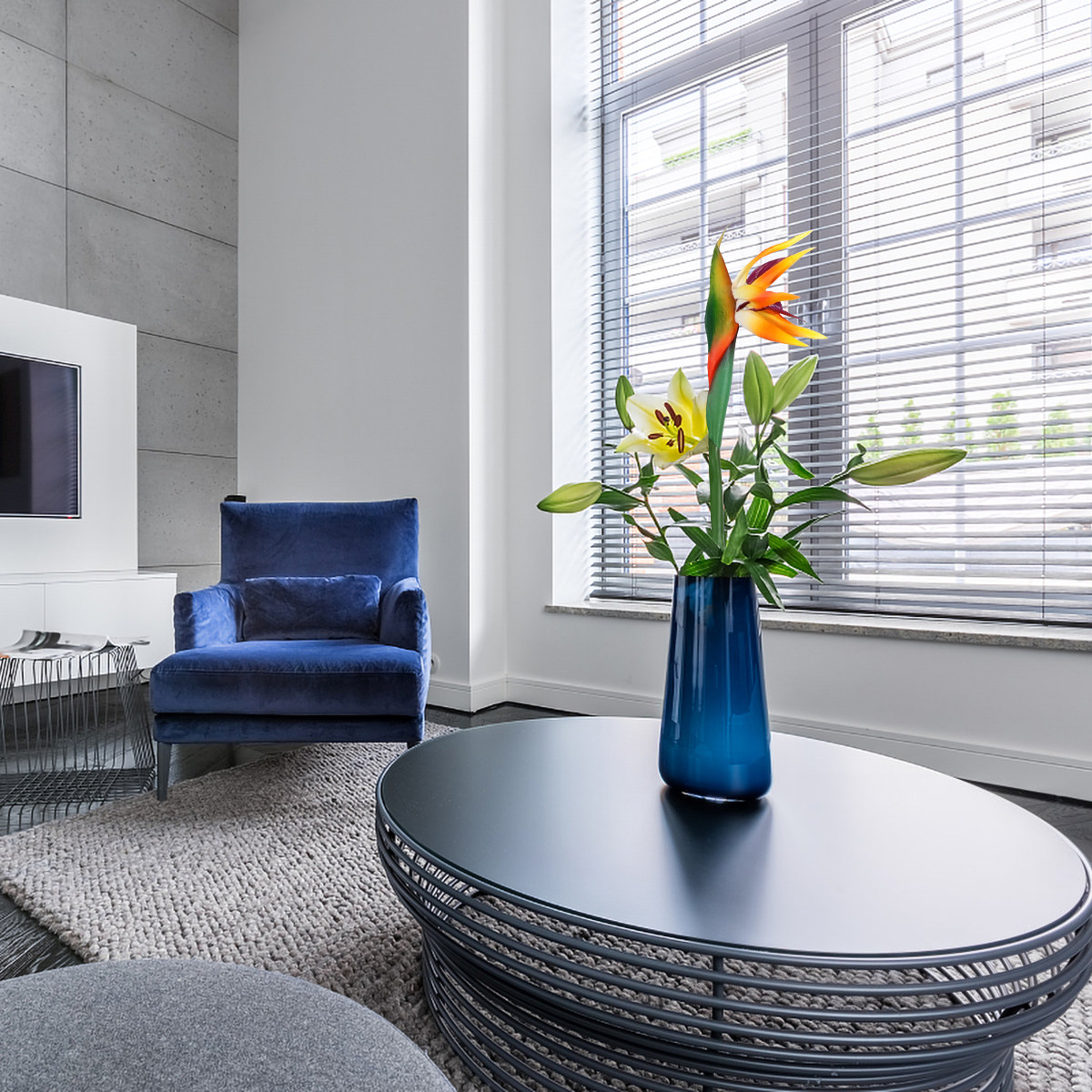 Bird Paradise Strelitzia - Sztuczny ptak rajski (strelitcja) o realistycznym
