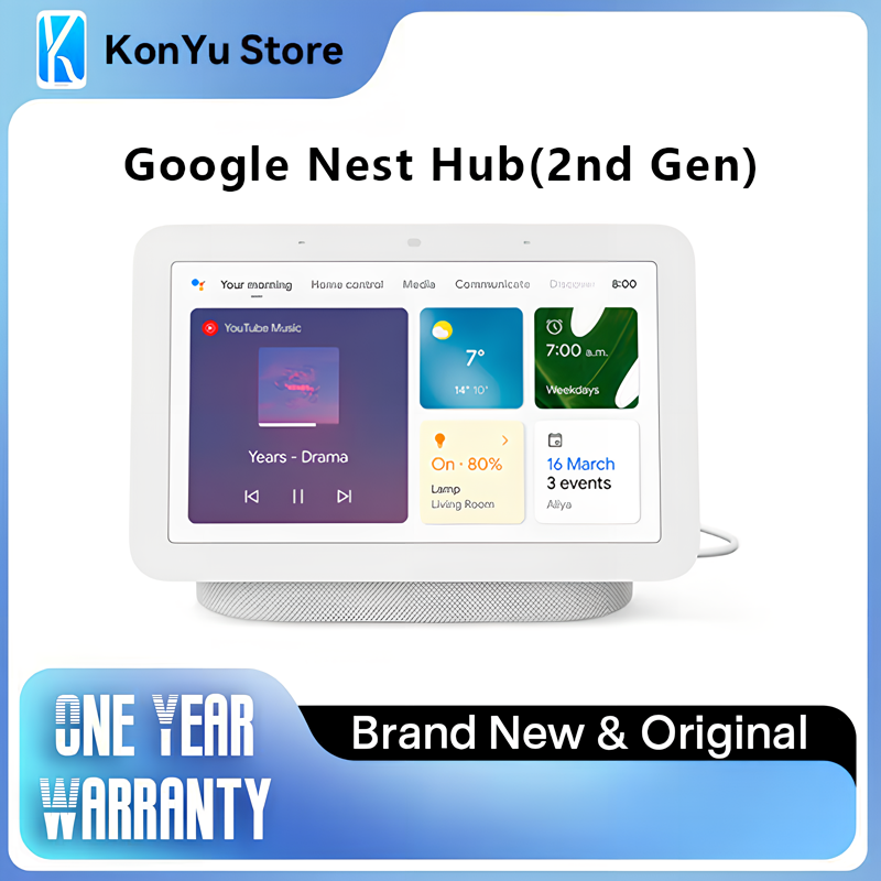 Google Speaker Nest Hub - Oryginalny Google NEST HUB (2ND GEN)