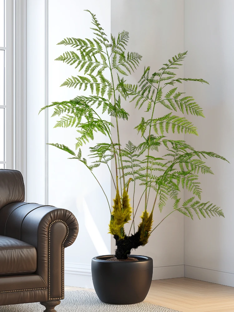 Dracaena Marginata - Duża symulowana złota małpa paproć zielona