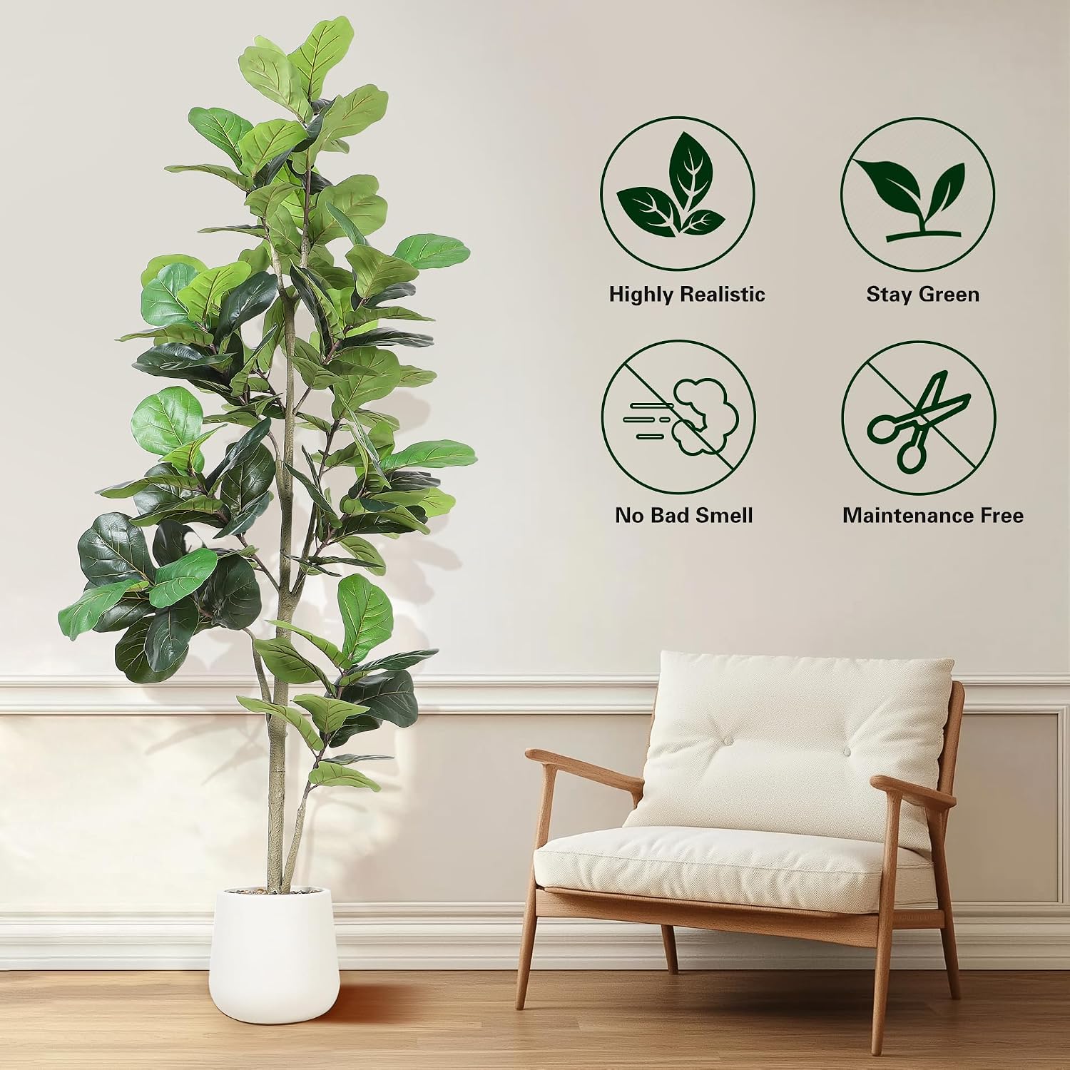 Sztuczne drzewko figowate (Fic – Ficus Lyrata Tree recenzja i cena