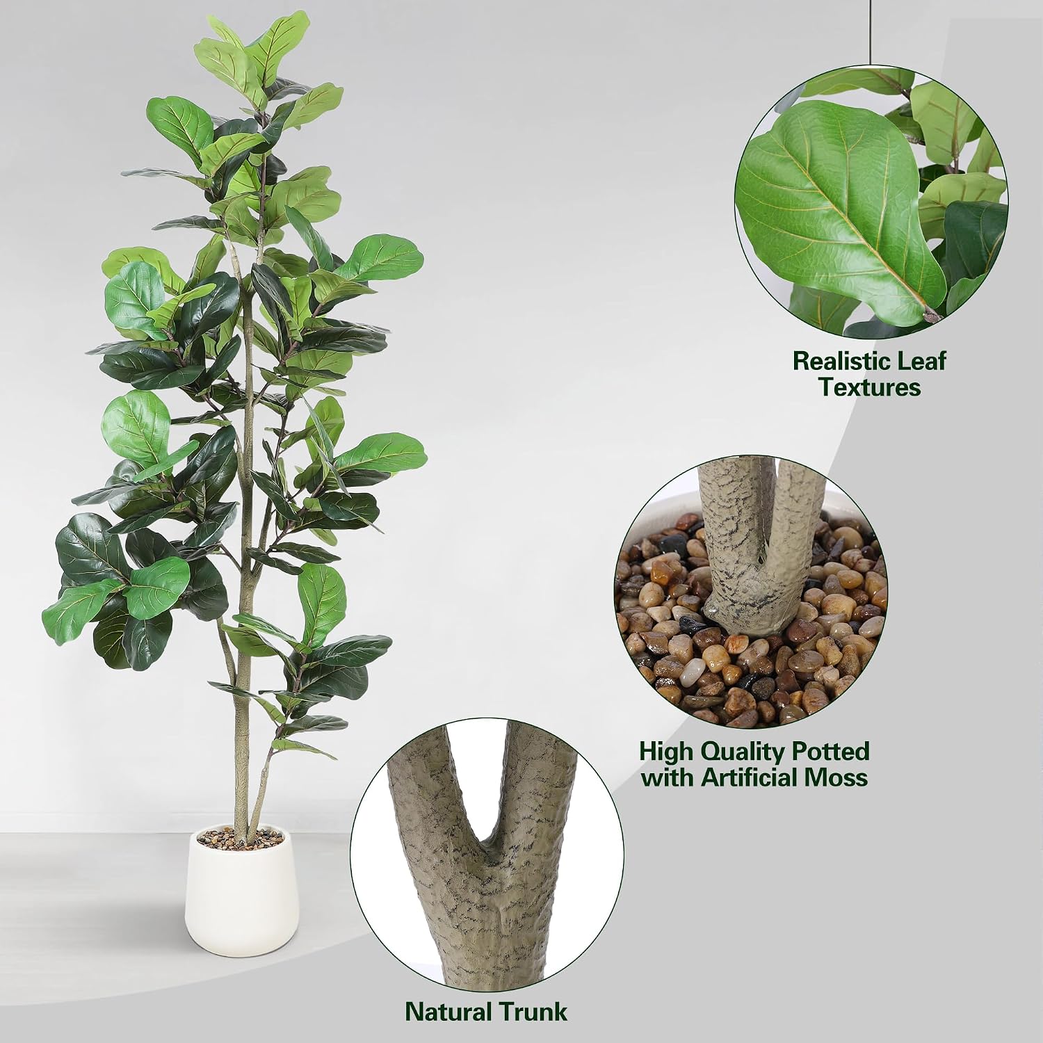 Sztuczne drzewko figowate (Fic – Ficus Lyrata Tree recenzja i cena