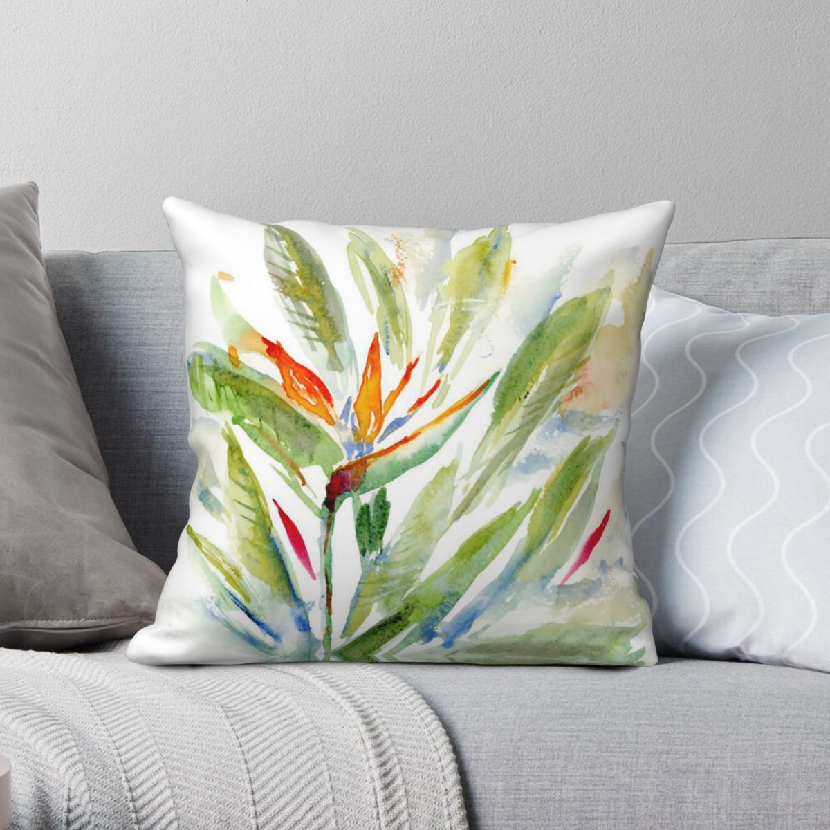 Kwadratowa poszewka na poduszk – Bird Paradise Strelitzia recenzja i cena